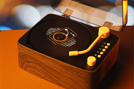 CD Player with Brown Appearance